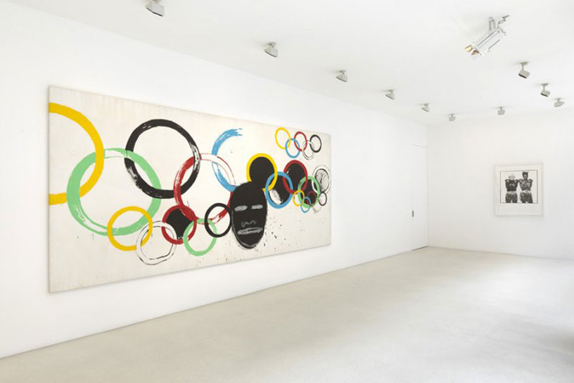 Gagosian Gallery展出Andy Warhol x JeanMichel Basquiat “Olympic Rings”聯名