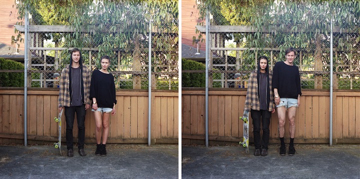 New Quirky Photos of Couples Switching Clothes3