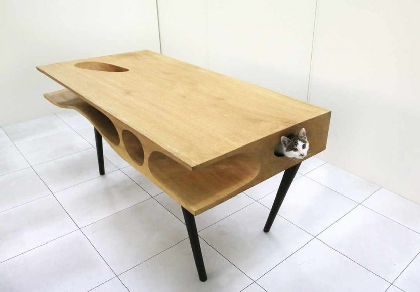 This Stylish Table Doubles As A Playground For Cats 7