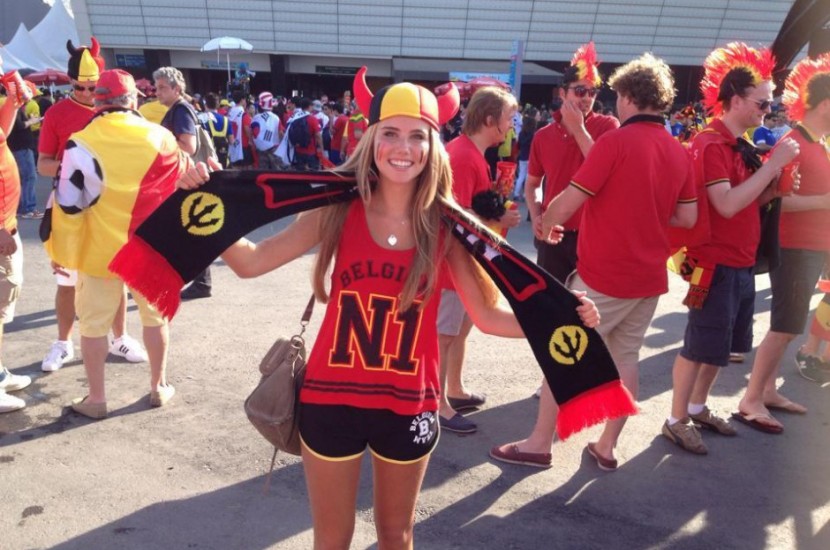 A 17-Year-Old Belgian World Cup Fan Won A Modelling Contract After Her Crowd Pic Went Viral 13