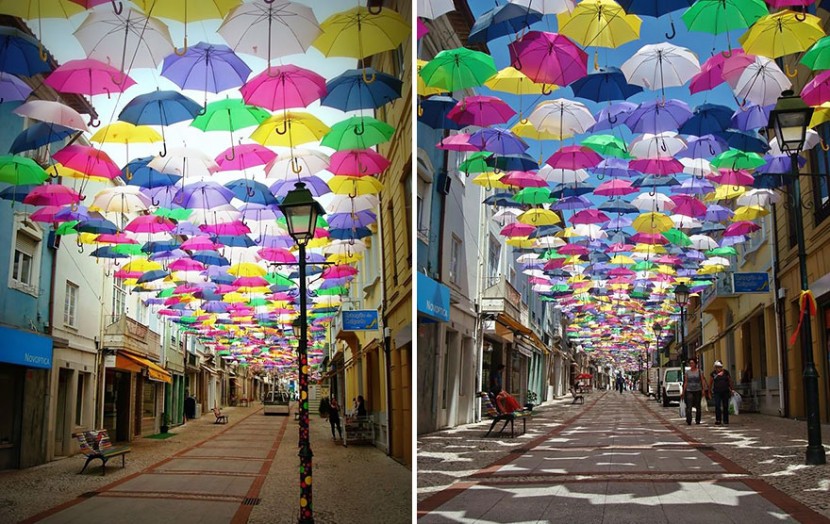 葡萄牙AgitAgueda藝術節，換了新衣裳的七彩雨傘街 2