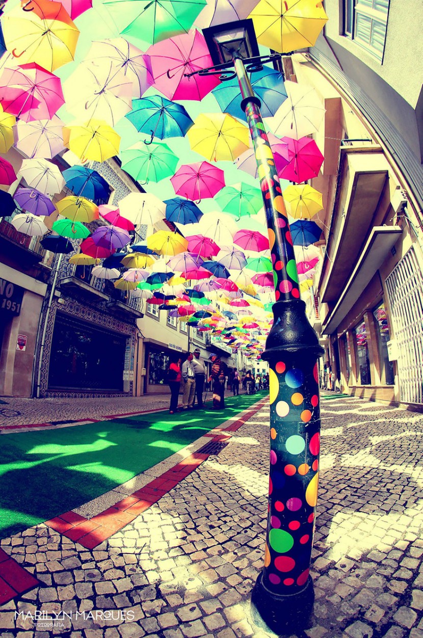 葡萄牙AgitAgueda藝術節，換了新衣裳的七彩雨傘街 7