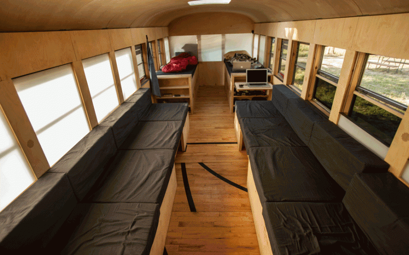 This Guy Was Sick Of Paying Rent, So He Converted A Bus Into His Dream Home 1