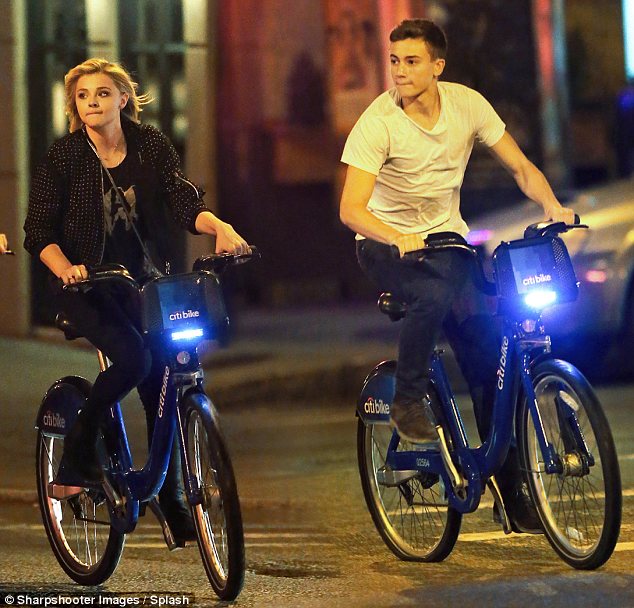 Brooklyn Beckham's girlfriend Chloe Moretz holds hands with Julian Moraes in New York 2