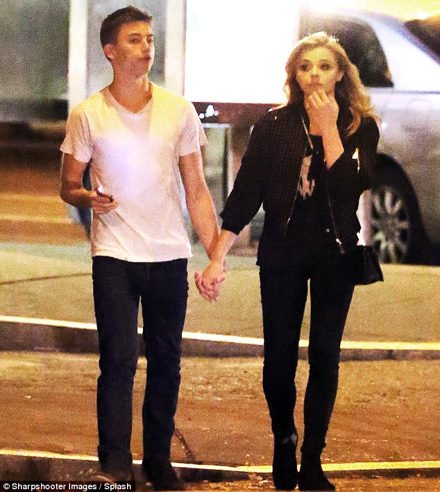 Brooklyn Beckham's girlfriend Chloe Moretz holds hands with Julian Moraes in New York 3