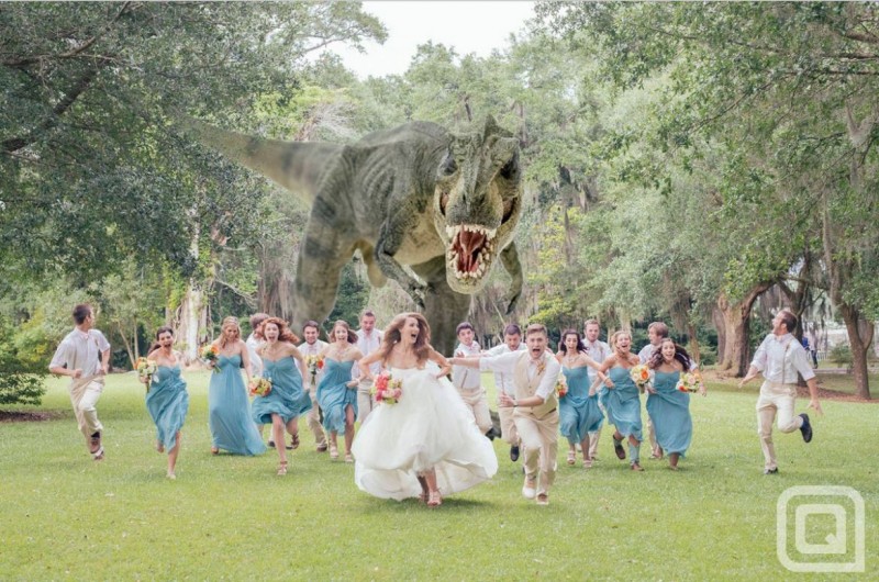 演員Jeff Goldblum讓這場婚禮彷彿回到電影《侏羅紀公園》場景 2