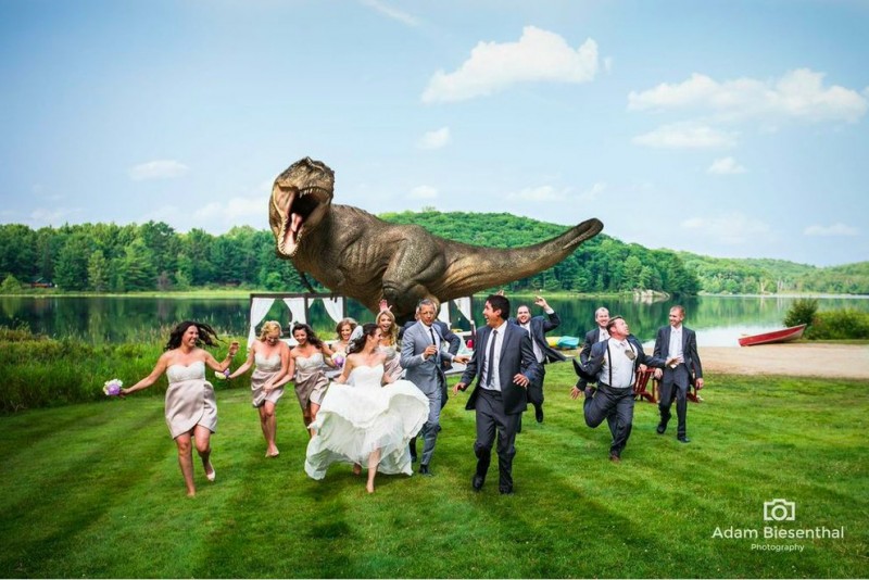 Jeff Goldblum Re-Creates “Jurassic Park” Shot For The Coolest Wedding Photo Ever 3
