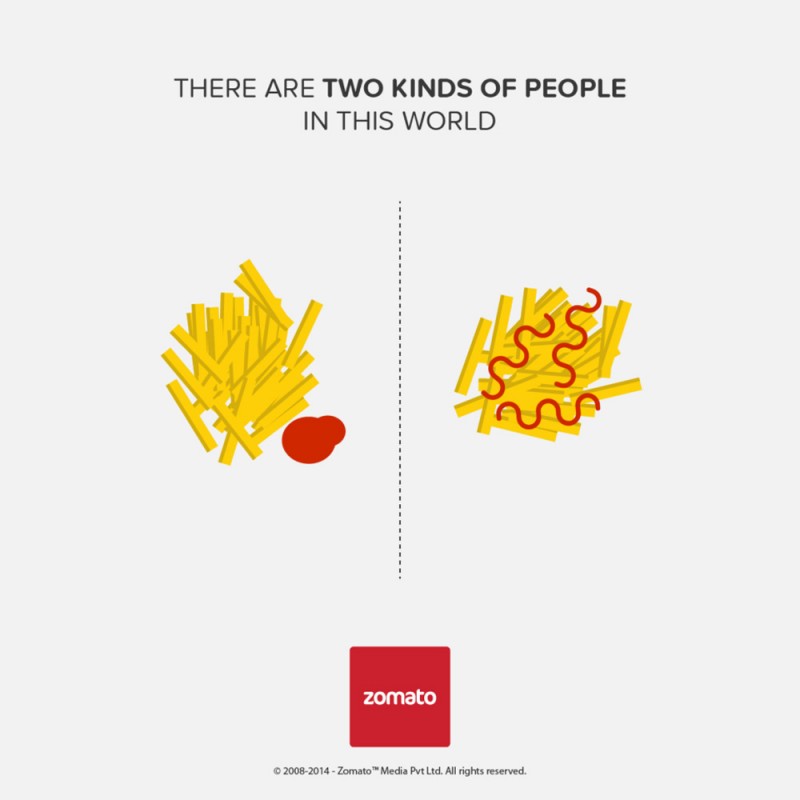 Witty Print Ads Show Two Different Kinds Of Eating Habits That People Have 5