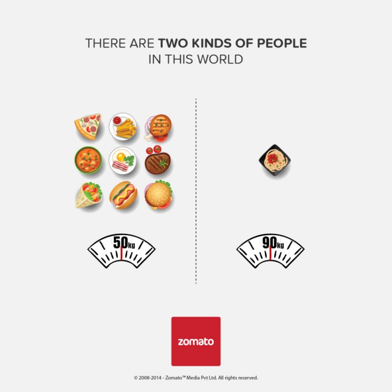 Witty Print Ads Show Two Different Kinds Of Eating Habits That People Have 13