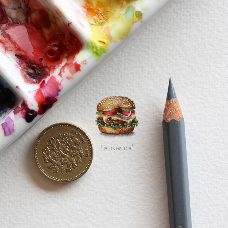 365 Postcards For Ants: Illustrator Creates One Mini Painting Per Day For A Year 8