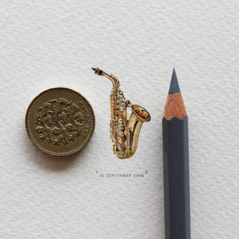 365 Postcards For Ants: Illustrator Creates One Mini Painting Per Day For A Year 11