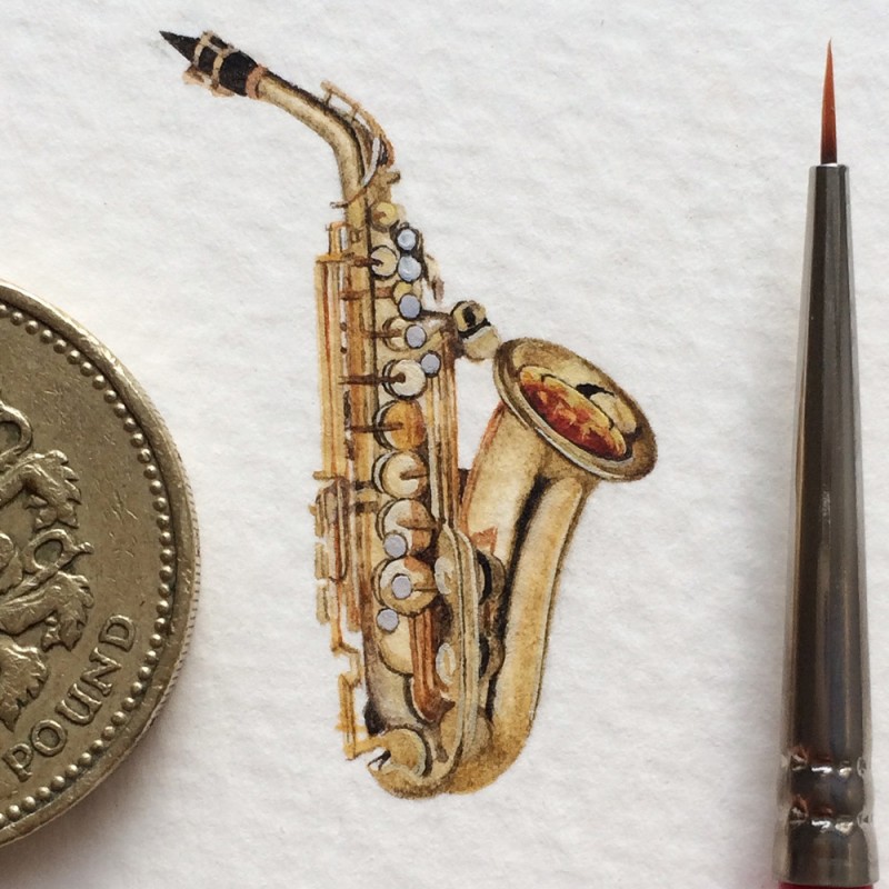 365 Postcards For Ants: Illustrator Creates One Mini Painting Per Day For A Year 12