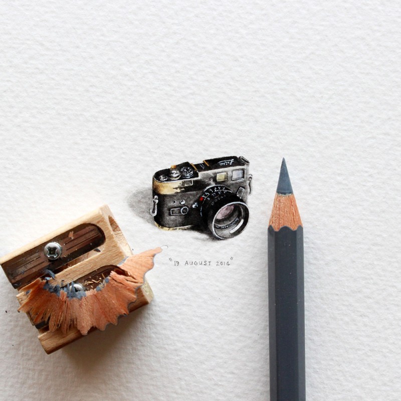 365 Postcards For Ants: Illustrator Creates One Mini Painting Per Day For A Year 14