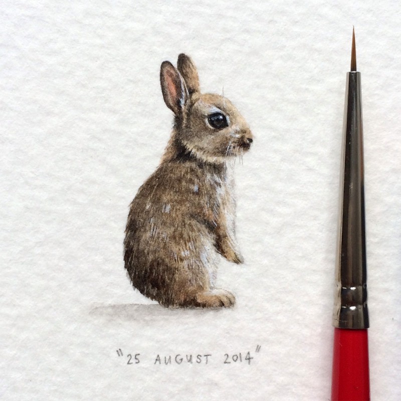 365 Postcards For Ants: Illustrator Creates One Mini Painting Per Day For A Year 15