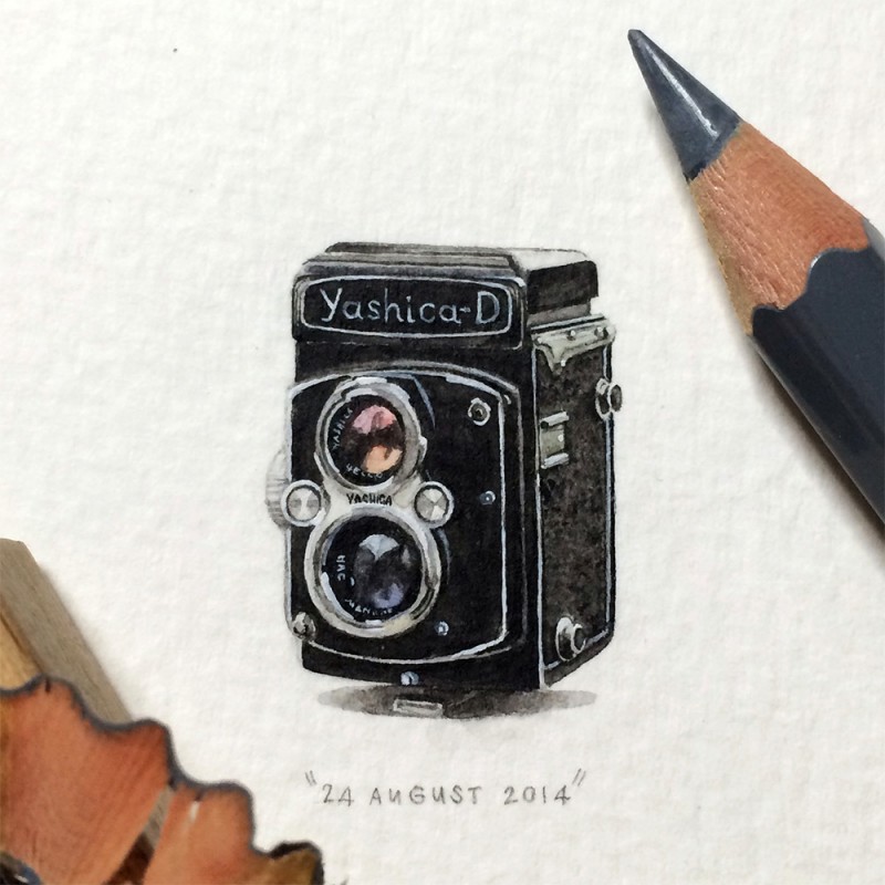 365 Postcards For Ants: Illustrator Creates One Mini Painting Per Day For A Year 16