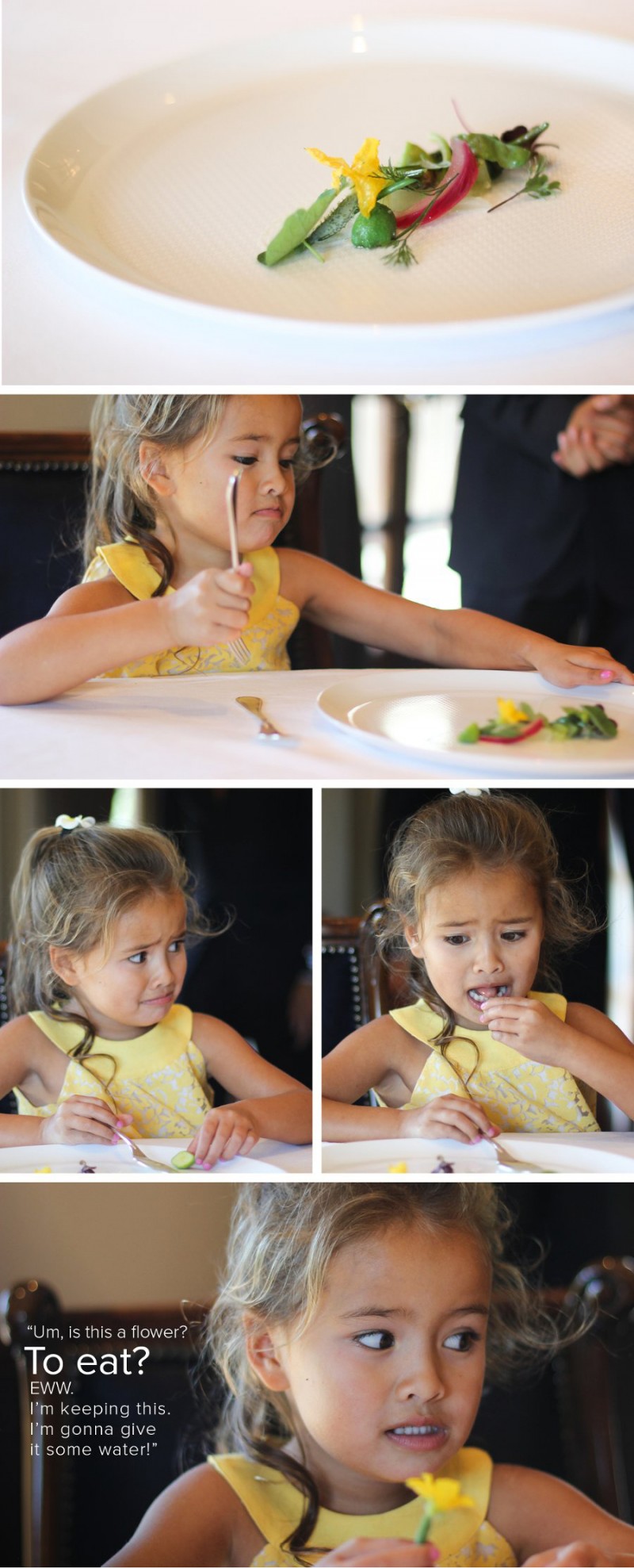 A Four-Year-Old Reviews the French Laundry 9