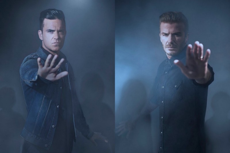 David Beckham and Robbie Williams unicef 1