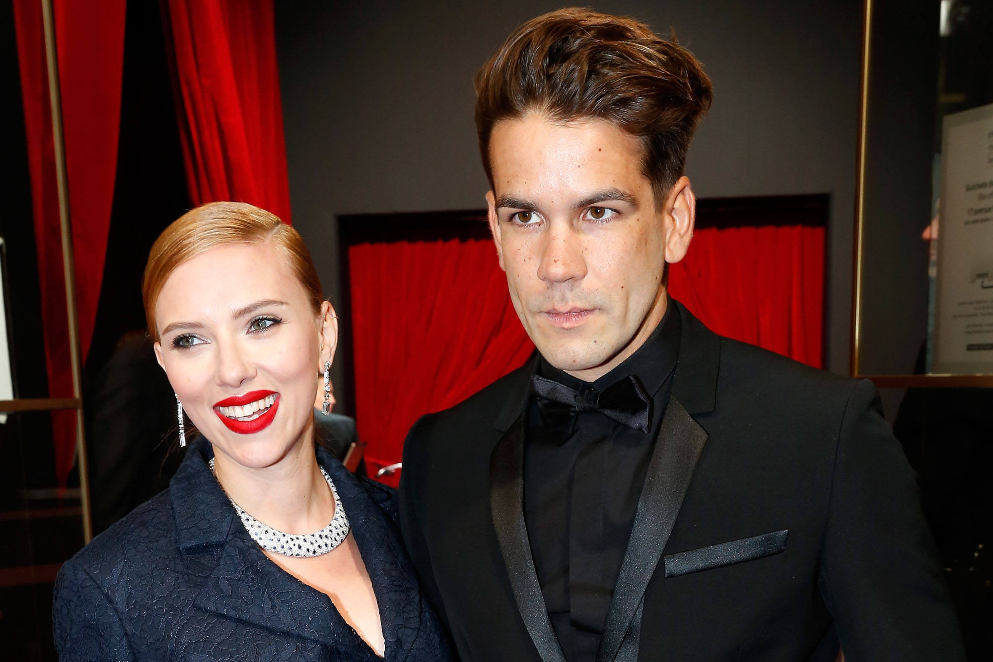 (FILE PHOTO) Scarlett Johansson And Her Fiancee Romain Dauriac Are Expecting Their First Child