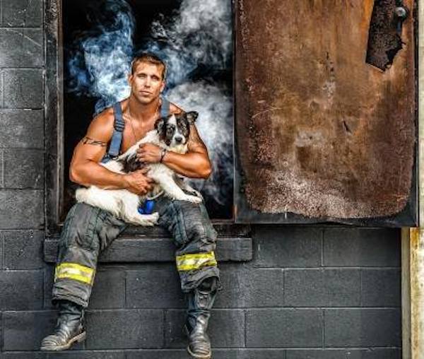 Firefighters Released A Calendar Full Of Hot Men And Puppies 18.