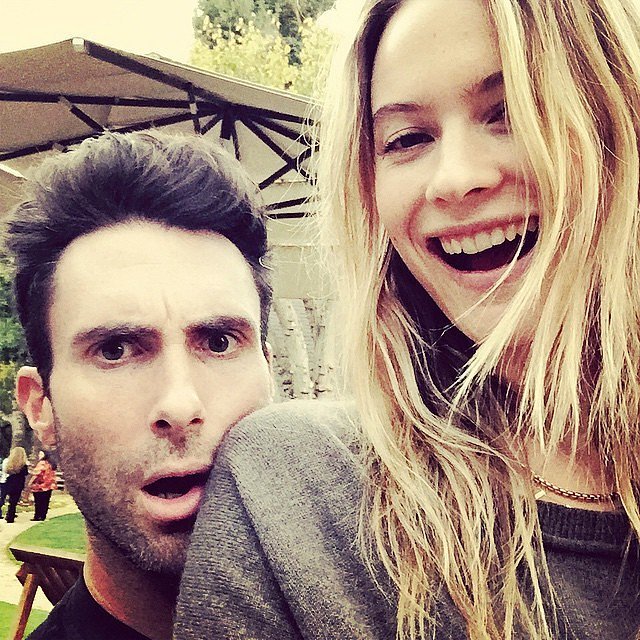 Adam Levine and Behati Prinsloo's Romance Is as Perfect as a Sunday Morning 14