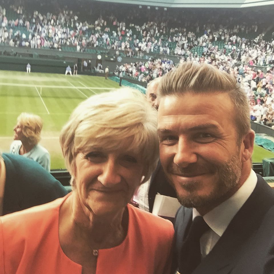David Beckham catches ball at Wimbledon like it's no big deal 4