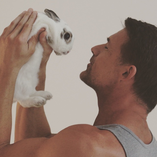 Handsome Men Pose With Their Rescued Pets, Help Animals Get Adopted 11