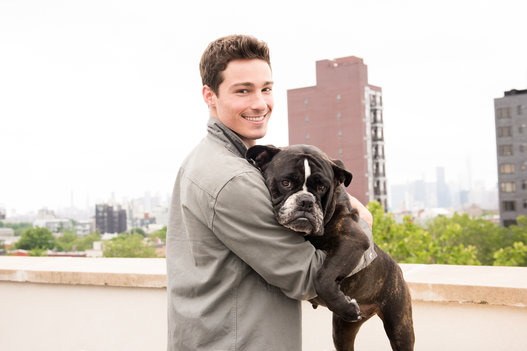 Handsome Men Pose With Their Rescued Pets, Help Animals Get Adopted 13
