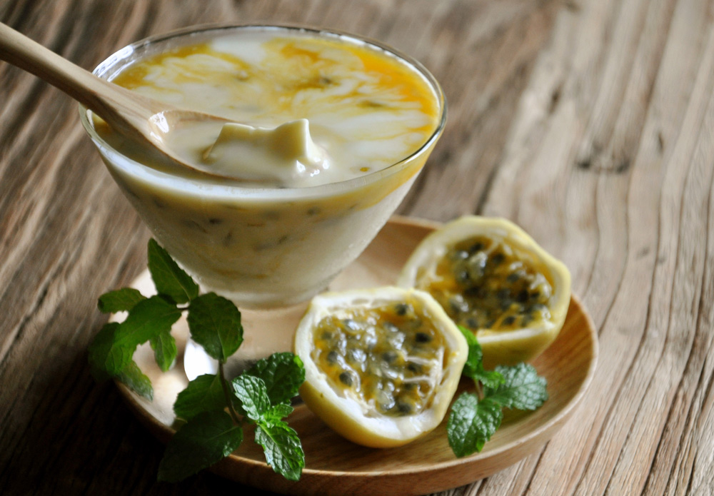 A Day Recipes: Yoghurt Panna Cotta with Passion Fruit 2