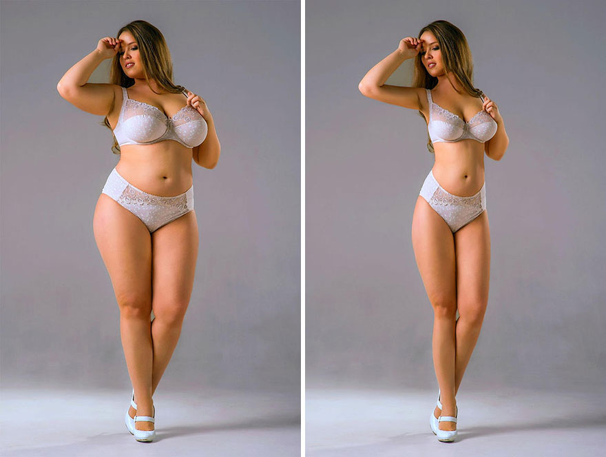 This problematic online group is Photoshopping famously body positive celebrities to look thinner 5