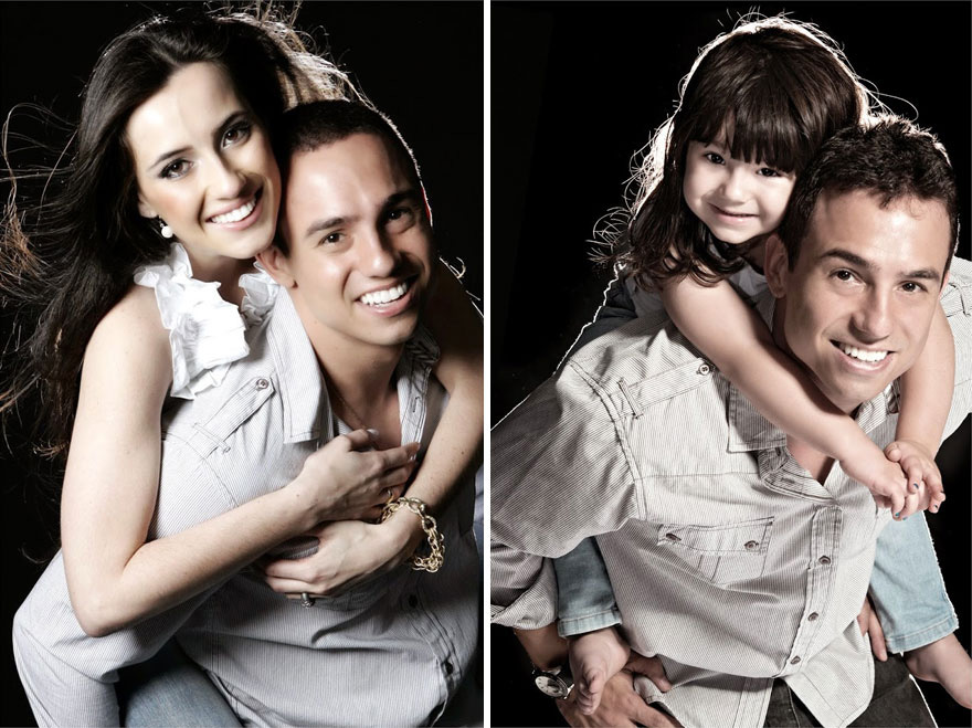 Man Recreates Photos of His Deceased Wife With His 3-Year-Old Daughter 2