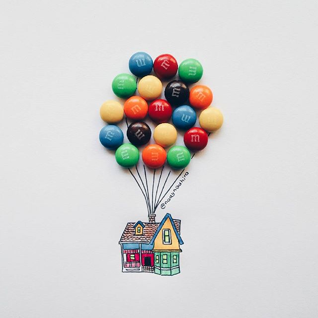 Artist Uses Childhood Snacks, Sweets To Complete Her Fun Cartoon Illustrations 10