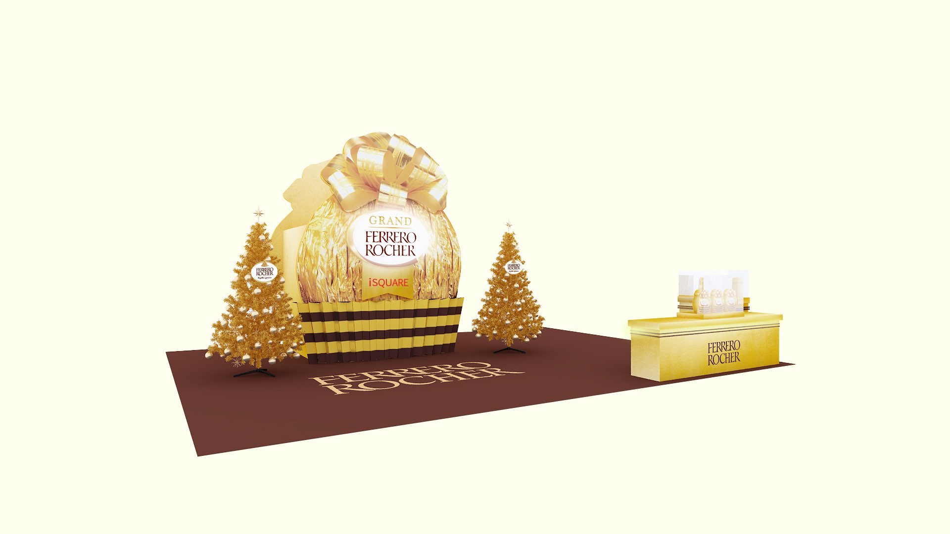 Ferrero Rocher 6米高金莎 聖誕現身iSQUARE國際廣場 7
