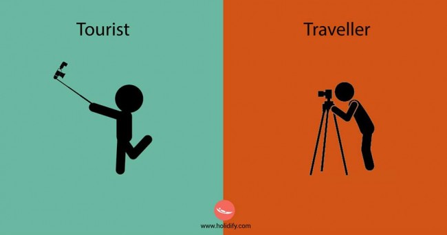 Tourist vs Traveller：14張圖片分辨出觀光客和旅行者的不同 2
