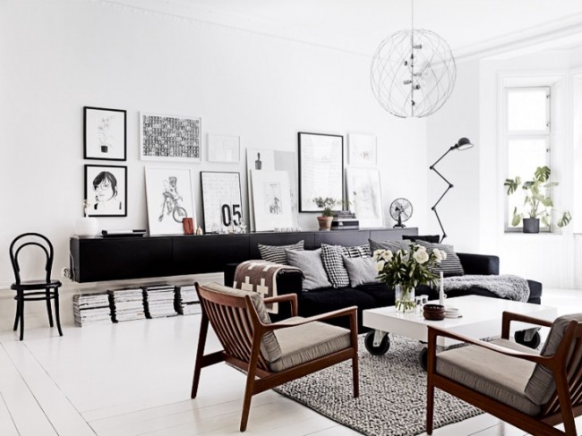 Minimalism：有時簡單就是最好的設計，黑與白極簡配色的摩登公寓 1