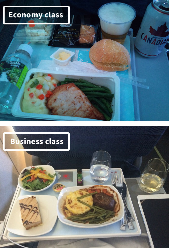 Airline Food: Economy Vs. First Class 4