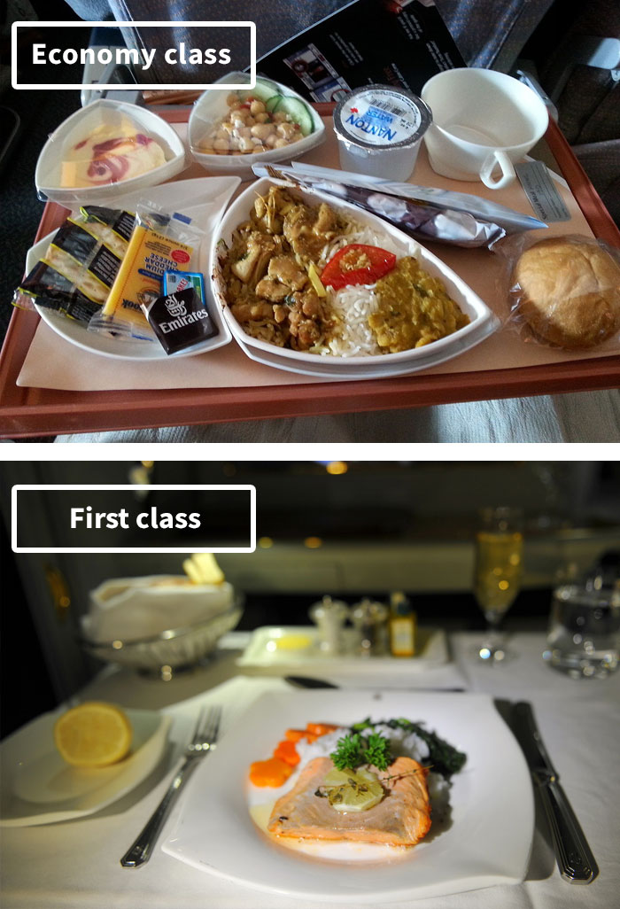 Airline Food: Economy Vs. First Class 7