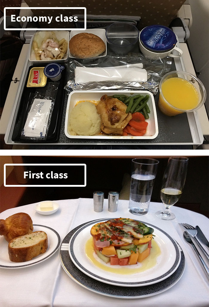 Airline Food: Economy Vs. First Class 8