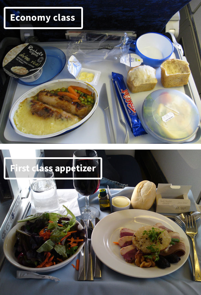 Airline Food: Economy Vs. First Class 10