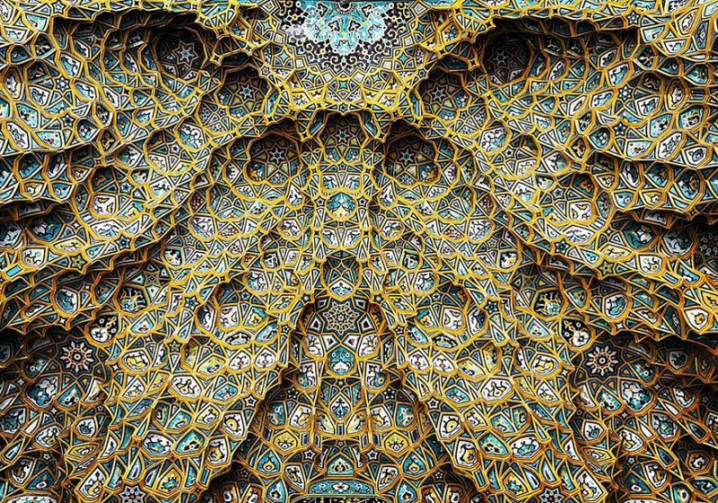 Beauty ceilings：來自伊朗清真寺裡的永恆煙火，只有抬頭才能遇見！ 5