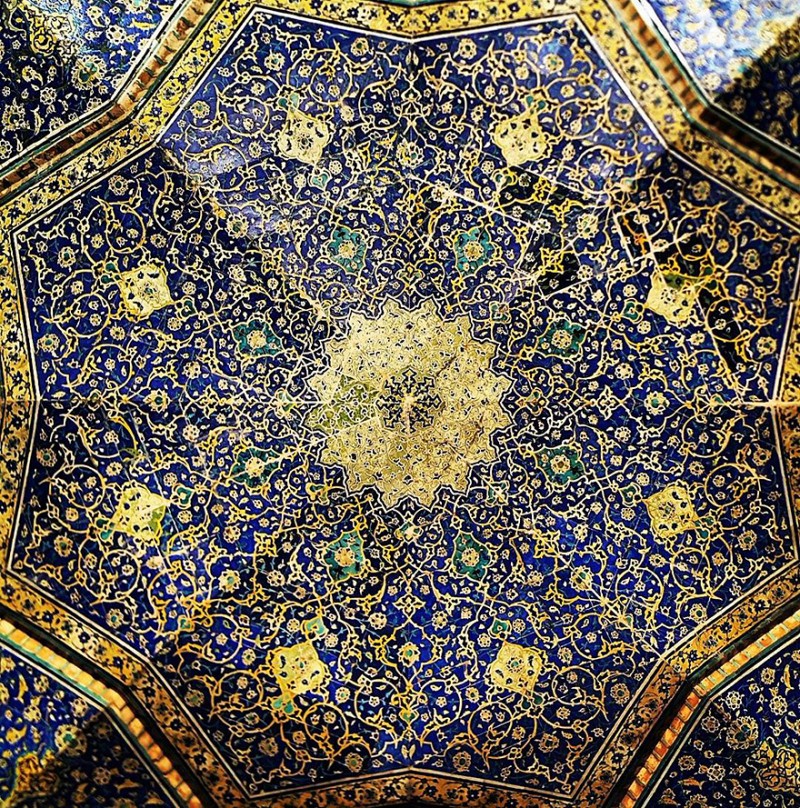 Beauty ceilings：來自伊朗清真寺裡的永恆煙火，只有抬頭才能遇見！ 11