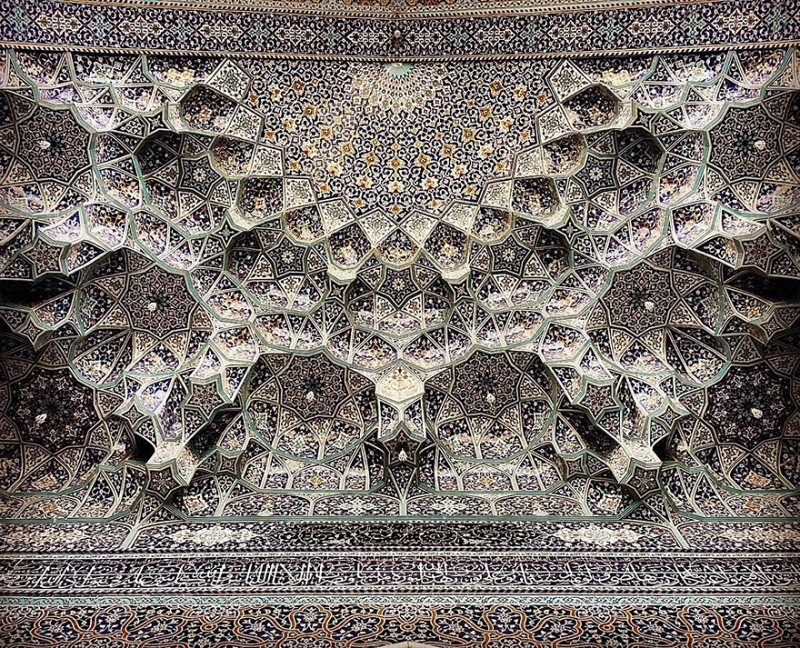 Beauty ceilings：來自伊朗清真寺裡的永恆煙火，只有抬頭才能遇見！ 15