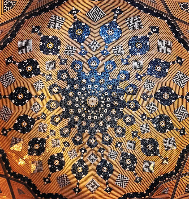 Beauty ceilings：來自伊朗清真寺裡的永恆煙火，只有抬頭才能遇見！ 17
