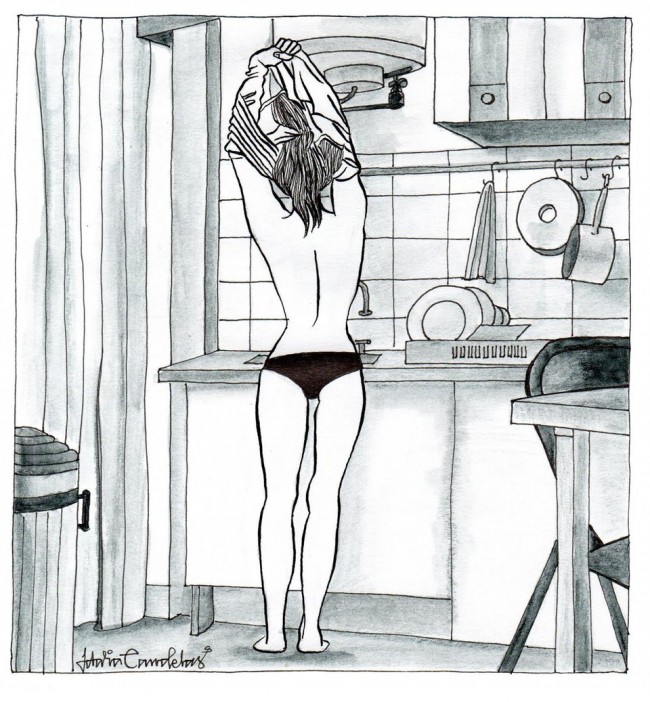 Happy Single Life：藝術家用黑白插畫詮釋「一個人」其實可以很美好！ 2