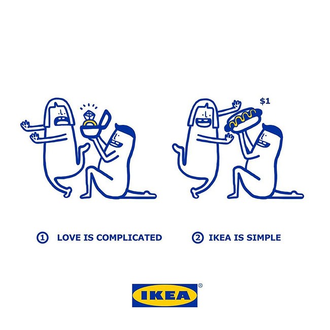 IKEA 幽默插圖，幫情侶解決「愛情」的各種現實問題！ 3