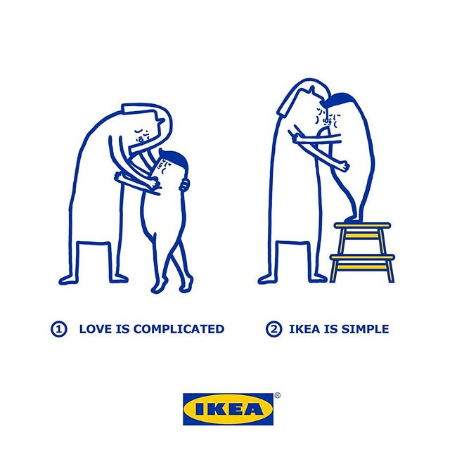IKEA 幽默插圖，幫情侶解決「愛情」的各種現實問題！ 5