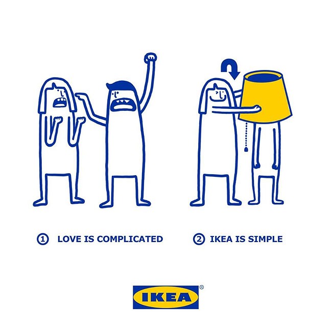 IKEA 幽默插圖，幫情侶解決「愛情」的各種現實問題！ 6