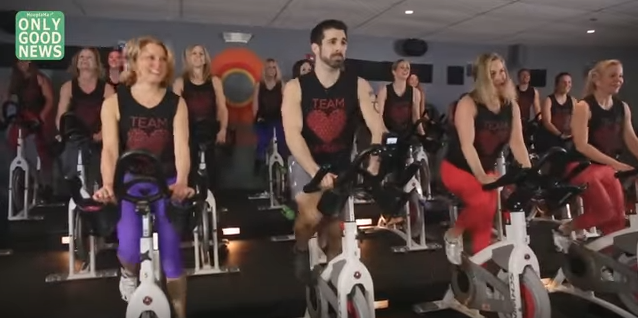 We are HERE for this couple that got engaged via flash mob dance at spin class 2