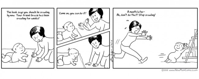 小寶貝出生的第一年：18 張漫畫真實呈現「新手媽咪」才會有的逗趣行徑！ 1