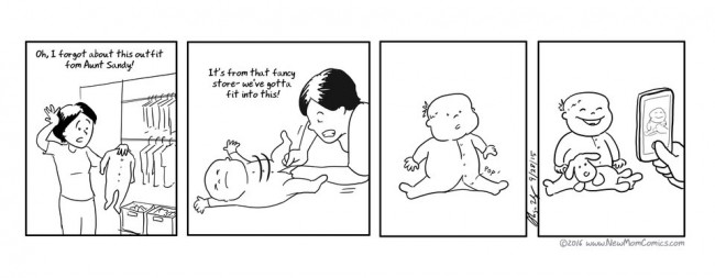 小寶貝出生的第一年：18 張漫畫真實呈現「新手媽咪」才會有的逗趣行徑！ 7