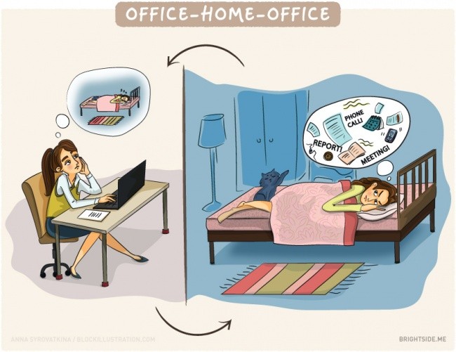 給辛苦上班的你：10 張辦公室插畫貼切描繪職場上各種逗趣景象！ 1